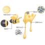 Ear Stud Dangle Sterling Silver Bee And Dripping Honey Asymmetric Gold Earrings For Women Girls