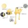 Ear Stud Dangle Sterling Silver Bee And Dripping Honey Asymmetric Gold Earrings For Women Girls