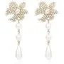 Seakuur Elegant Sweet Flower Simulated Pearl Dangle Earrings for Women Lady Gift Jewelry Accessories Seakuur Elegant Sweet Flower Simulated Pearl Dangle Earrings for Women Lady Gift Jewelry Accessories
