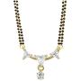 Efulgenz Gold Tone Indian Bollywood Ethnic American Diamond Traditional Mangalsutra Pendant with Chain and Earrings Jewelry for Womens