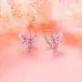 S925 Sterling Silver Animal Leverback Stud Dangle Earrings, Butterfly Dragonfly Ladybug Cat Bear Earrings S925 Sterling Silver Animal Leverback Stud Dangle Earrings, Butterfly Dragonfly Ladybug Cat Bear Earrings
