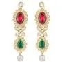 Aheli Indian Wedding Wear Beaded Faux Kundan Pearl Necklace Set with Maang Tikka Ethnic Fashion Jewelry for Women Aheli Indian Wedding Wear Beaded Faux Kundan Pearl Necklace Set with Maang Tikka Ethnic Fashion Jewelry for Women