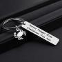 ENSIANTH Crab Keychain Crab Lover Gift Never Forget How Crabulous You are Keychain Crab Jewelry for BFF Traveler Gift