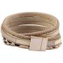 GelConnie Leopard Print Leather Wrap Bracelet Multi Layer Cuff Bracelet Magnetic Boho Bracelet for Women, Mother, Wife