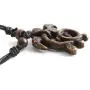 HZMAN Unisex Hawaiian Mother and Baby Turtles Resin Pendant - Adjustable Cord Surfer Necklace - Cool Surfer Hawaiian Beach Style Jewelry