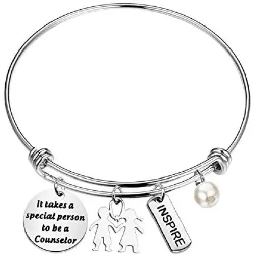 FOTAP Counselor Bangle It Takes A Special Person to Be A Counselor Bracelet Social Worker Gift LMSW Gift School Counselor Gifts FOTAP Counselor Bangle It Takes A Special Person to Be A Counselor Bracelet Social Worker Gift LMSW Gift School Counselor Gifts