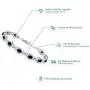 Gem Stone King 925 Sterling Silver Blue Sapphire Womens Tennis Bracelet, 9.71 Cttw, Gemstone Birthstone, 7 Inch with 1 Inch Extender