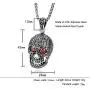 NEHZUS Halloween Jewelry Mens Gothic Skull Stainless Steel Pendant Necklaces 23.62 Inches Chain NEHZUS Halloween Jewelry Mens Gothic Skull Stainless Steel Pendant Necklaces 23.62 Inches Chain