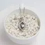 Cremation Necklace Memorial Jewelry Stainless Steel Crystal Pendant Locket Keepsake Urn Necklace for Ashes Cremation Necklace Memorial Jewelry Stainless Steel Crystal Pendant Locket Keepsake Urn Necklace for Ashes