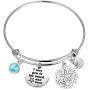 KUIYAI I Love You to The Beach and Back Bracelet Starfish Charm Bracelet Beach Lover Jewelry for Couple