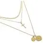 Dainty Layered Choker Necklace 14K Gold Plated Handmade Medallion Coin Cross Pendant Necklace Simple Cute Jewelry Gift for Women Girls Dainty Layered Choker Necklace 14K Gold Plated Handmade Medallion Coin Cross Pendant Necklace Simple Cute Jewelry Gift for Women Girls