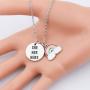 CYTING She Her Hers Pronoun Gender Identity Transgender Necklace LGBTQ LGBT Jewelry Gay Lesbian Gift for Transitioning Friends