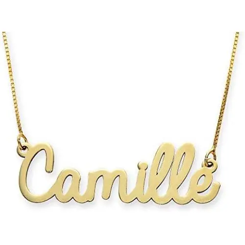 MyNameNecklace Personalized Cursive Name Necklace Custom Made Precious Metals Sterling Silver 925 & Gold Jewelry Nameplate Gift for Christmas MyNameNecklace Personalized Cursive Name Necklace Custom Made Precious Metals Sterling Silver 925 & Gold Jewelry Nameplate Gift for Christmas