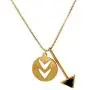 Cate & Chloe Jacqueline Confident Necklace, Unique Arrowhead Triangle Indian Style Yellow Gold Necklaces for Women, Fashion Statement Necklace for Girls, Arrow Head Pendant Necklaces Cate & Chloe Jacqueline Confident Necklace, Unique Arrowhead Triangle Indian Style Yellow Gold Necklaces for Women, Fashion Statement Necklace for Girls, Arrow Head Pendant Necklaces