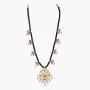Tarinika Mabel Gold-Plated Indian Jewelry Set with Necklace and Earrings - White Red Green Tarinika Mabel Gold-Plated Indian Jewelry Set with Necklace and Earrings - White Red Green