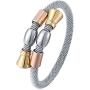 Cuff Bangle Bracelet for Women adjustable stainless steel twisted line cuff bracelet elegant holiday gift