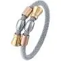 Cuff Bangle Bracelet for Women adjustable stainless steel twisted line cuff bracelet elegant holiday gift Cuff Bangle Bracelet for Women adjustable stainless steel twisted line cuff bracelet elegant holiday gift