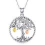 Tree of Life Necklace for Women Girls, 925 Sterling Silver Pendant''Fruit of Life'' Fine Jewelry Gifts for Wife, Mum and Girlfriend