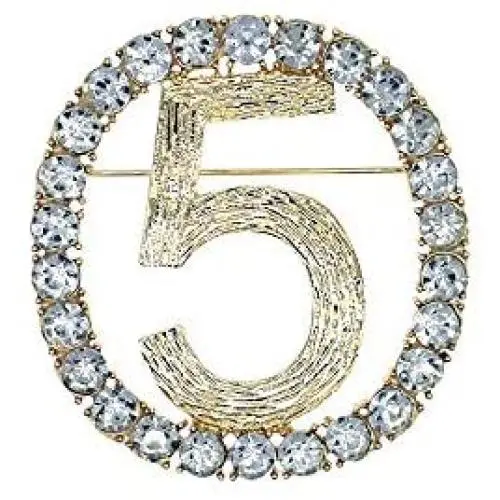 Qiaoqiao Number Five Pin Brooch Crystal Lucky Hollow-Out Digit 5 Pearl Chic Brooches Fashion Rhinestones Breastpin for Banquet Bouquet Women Girls Men Jewelry Qiaoqiao Number Five Pin Brooch Crystal Lucky Hollow-Out Digit 5 Pearl Chic Brooches Fashion Rhinestones Breastpin for Banquet Bouquet Women Girls Men Jewelry