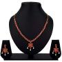 Efulgenz Indian Bollywood Gold Plated Crystal Rhinestone Faux Pearl Floral Wedding Choker Necklace Earring Jewellery Set