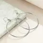 Sterling Silver/Rose Gold/Gold Plated Large Hoop Earrings Circle Dangle Drop Earrings for Women 40 50 60mm Sterling Silver/Rose Gold/Gold Plated Large Hoop Earrings Circle Dangle Drop Earrings for Women 40 50 60mm