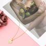 MRSXXNTY Gold Initial Heart Necklace-14k Gold Plated Tiny Dainty Personalized Letter A-Z Necklace Jewelry Gift for Women Girls