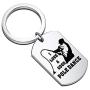 PENQI Funny Fisherman Keychain I Love A Good Pole Dance Fisherman Dog Tag Fishing Lover Jewelry Fisherman Anglers Gift for Boyfriend Husband Grandpa