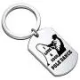 PENQI Funny Fisherman Keychain I Love A Good Pole Dance Fisherman Dog Tag Fishing Lover Jewelry Fisherman Anglers Gift for Boyfriend Husband Grandpa