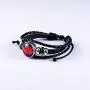 Naruto Sharingan Eye Akatsuki Anime Leather Wristband Braided Bracelet Naruto Time Gemstone Leather Cosplay Jewelry Naruto Sharingan Eye Akatsuki Anime Leather Wristband Braided Bracelet Naruto Time Gemstone Leather Cosplay Jewelry