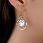 Graduated Circles 925 Sterling Silver and 14k Gold Filled Multi Hoops Dangle Earrings