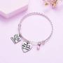 Mother of the Bride Gifts Bangle Thank You for Standing By My Side Today And Always Bracelets for Women Wedding Jewelry Gift