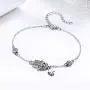 SLUYNZ 925 Sterling Silver Fatima Hamsa Hand Evil Eye Bracelet for Women Teen Girls Blue Round Eyes Bracelet SLUYNZ 925 Sterling Silver Fatima Hamsa Hand Evil Eye Bracelet for Women Teen Girls Blue Round Eyes Bracelet