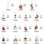 Hanpabum 15 Pairs Christmas Earrings for Women Drop Dangle Earrings Xmas Santa Claus Elk Snowman Holiday Jewelry Set, Ideal Gift