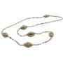 John Medeiros Gold and Silver Tone Long Strand 38'' Necklace with Handcrafted Charms Made in America