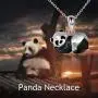 Panda Urn Necklace for Ashes 925 Sterling Silver Origami Panda Pendant Cremation Keepsake Necklace for Women Jewelry Panda Urn Necklace for Ashes 925 Sterling Silver Origami Panda Pendant Cremation Keepsake Necklace for Women Jewelry