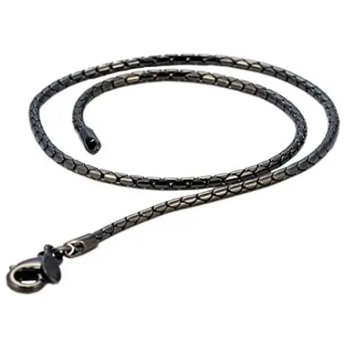 Bico Snake Black Chain Necklace (F100 Black) Tribal Surf Jewelry Bico Snake Black Chain Necklace (F100 Black) Tribal Surf Jewelry
