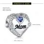 NINGAN I Love Mum Wife Sister Daughter Charms fit Pandora Charms Bracelets, 925 Sterling Silver Charm Bead for Necklaces, Mothers Day Jewelry Gifts for Women Wife Girl Daughter Girlfriend Wedding Anniversary
