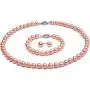 JYX Pearl Necklace Set AA+ Quality 7-8mm Natural Freshwater Cultured Round Pearl Necklace Bracelet and Earrings Set JYX Pearl Necklace Set AA+ Quality 7-8mm Natural Freshwater Cultured Round Pearl Necklace Bracelet and Earrings Set