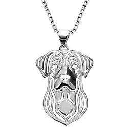 Labrador Retriever Sterling Silver Necklace Dangle Earrings Set by Ginger Lyne Lab Puppy Dog Pet Pendant Box Chain Doggie Animal Paw Print Heart Jewelry for Pit Mom Women Girls Teens