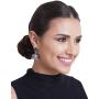 Crunchy Fashion Bollywood Style Traditional Indian Oxidised Silver Jewelry Jhumki Jhumka Earrings for Women/Girls