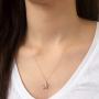 GELIN 14k Yellow Gold Sea Turtle with CZ Pendant Necklace for Women, 18''