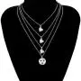 Zuo Bao Mother and 1 2 3 Daughters Necklace Set- Mom and Daughter Jewelry- Gift for Mom