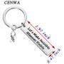 CENWA Mental Health Awareness Gift Invisible Illness Keychain Hope Ribbon Jewelry Lets Make Invisible Illnesses Visible Keychain