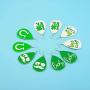 St Patricks Day Faux Leather Earrings for Women Dangle Gnome Earrings Lightweight Teardrop Leather Earrings Holiday Bulk Earrings for St. Patricks Day Decorations 16 Pairs