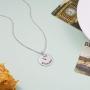 DAOCHONG S925 Sterling Silver Mom Grandma Necklace Pendant from Granddaughter Grandson