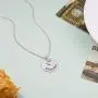 DAOCHONG S925 Sterling Silver Mom Grandma Necklace Pendant from Granddaughter Grandson