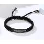 MEALGUET Braided Rope Style Always Remember Engraved Inspirational Son Bracelets, to My Son from Mom Dad Bracelets Gift for Christmas Graduation