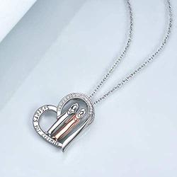 ONEFINITY Sister Necklace Sterling Silver Sister Pendant Necklace Sisters Jewelry Gifts for Women Girls