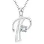 YFN Initial Necklace Sterling Silver Letters 26 Alphabet Pendant Necklace Jewelry YFN Initial Necklace Sterling Silver Letters 26 Alphabet Pendant Necklace Jewelry