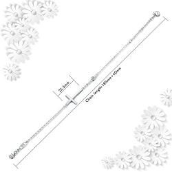 AmorAime 925 Sterling Silver Cross Bracelet for Women Dainty Religious Bracelet Christian Believe Faith Bracelet CZ Adjustable Girls Jewelry for Christmas or Birthday